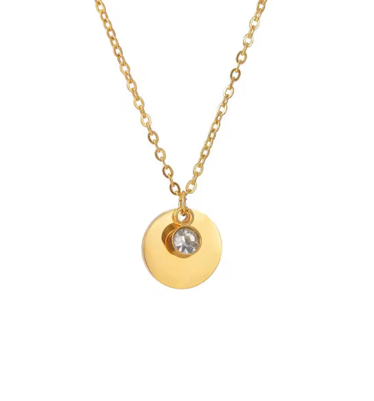 Collar con medalla grabada personalizada - Caja con oso y rosa eterna - Púrpura