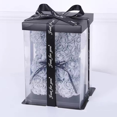 Box Teddy Rosa - Gris