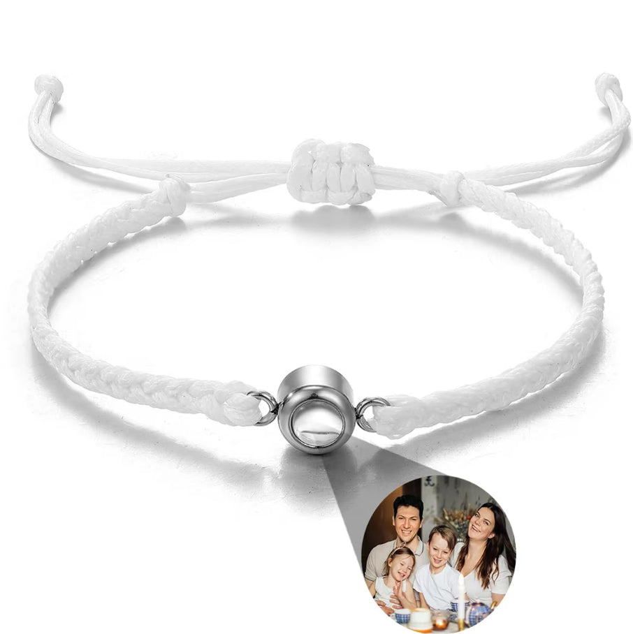 Braided Bracelet - Personalized Photo Projection - Multiple Options Available