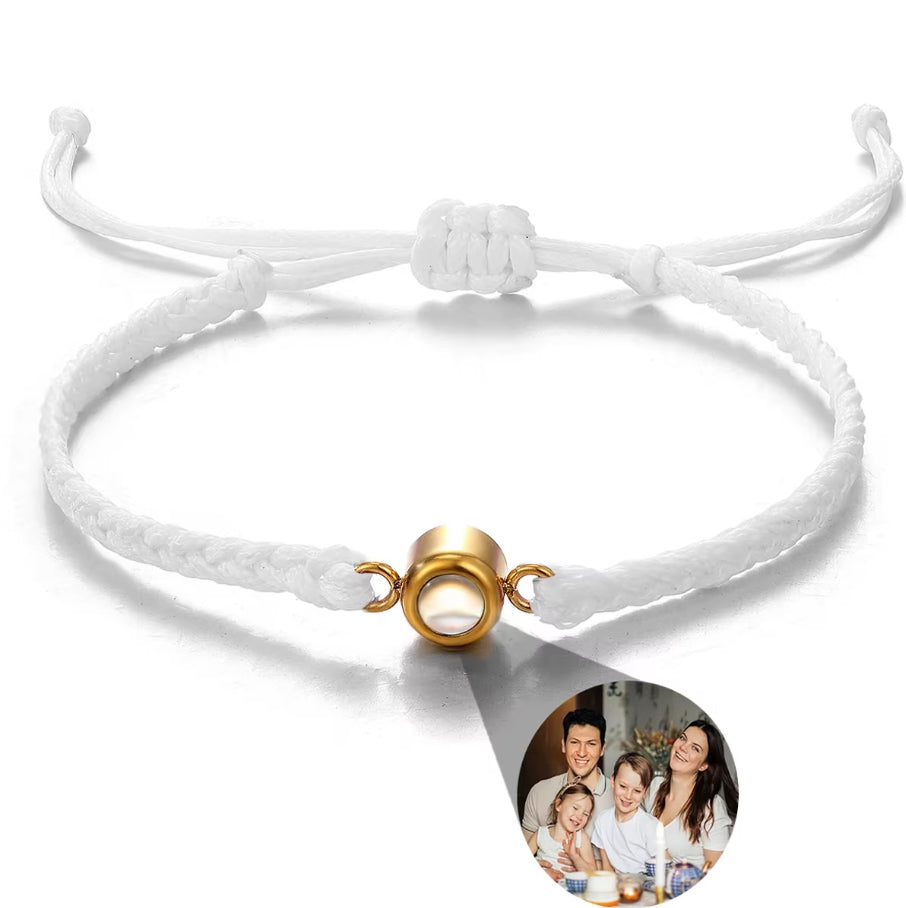 Braided Bracelet - Personalized Photo Projection - Multiple Options Available