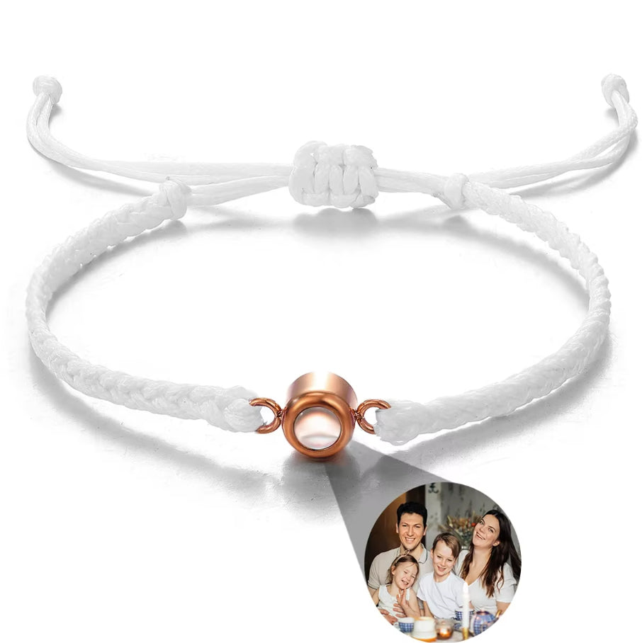 Braided Bracelet - Personalized Photo Projection - Multiple Options Available