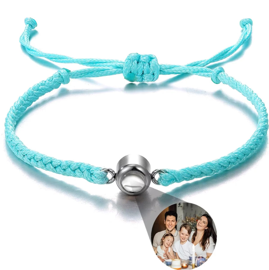 Braided Bracelet - Personalized Photo Projection - Multiple Options Available