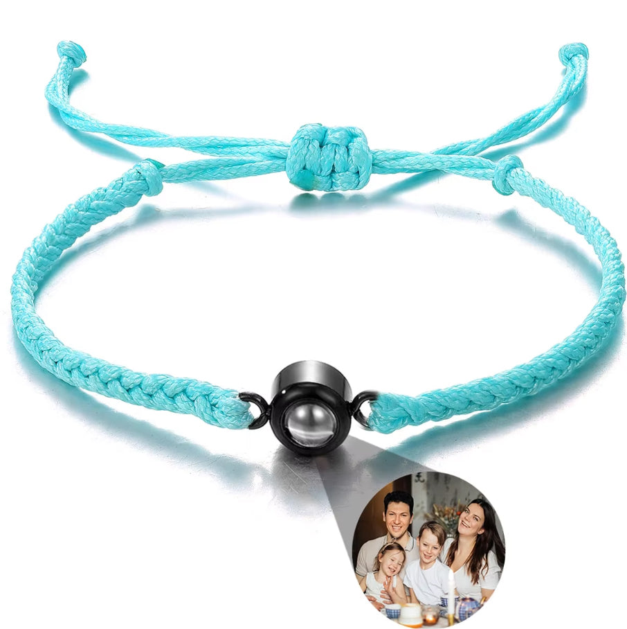 Braided Bracelet - Personalized Photo Projection - Multiple Options Available