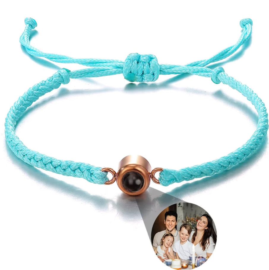 Braided Bracelet - Personalized Photo Projection - Multiple Options Available