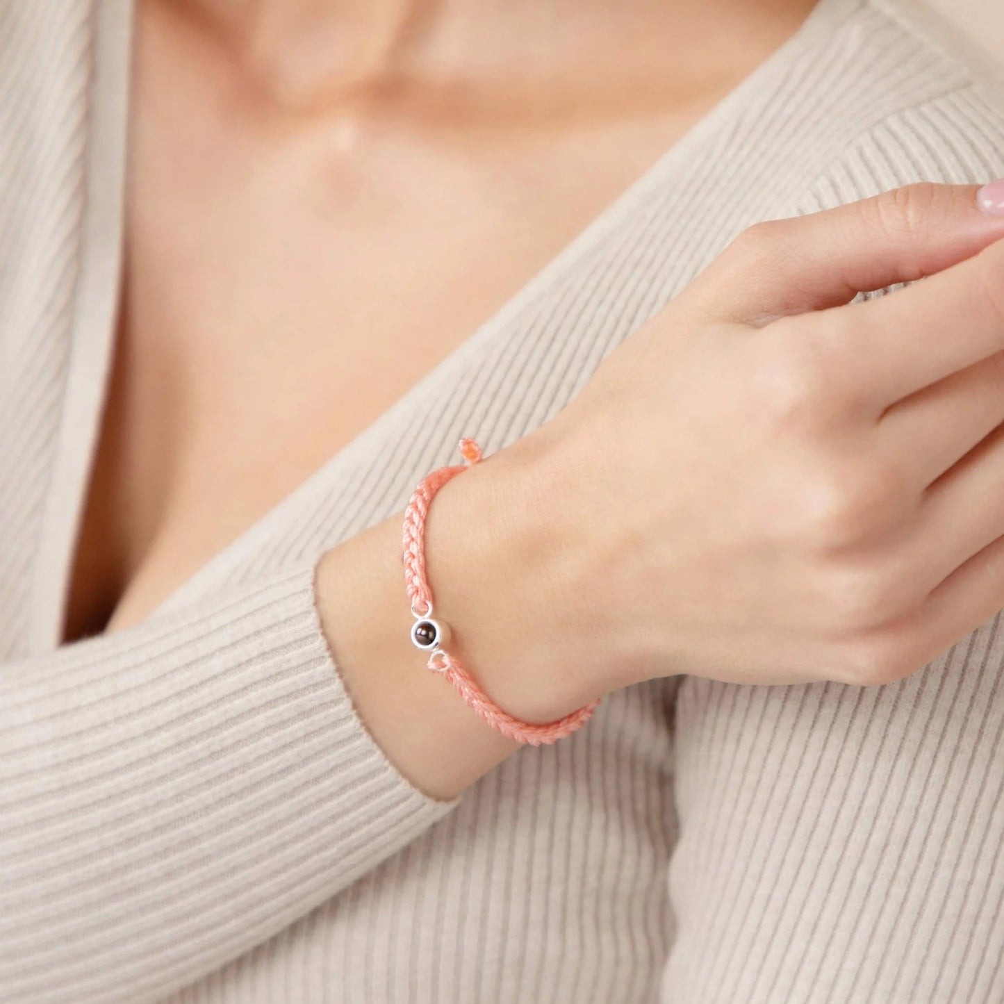 Braided Bracelet - Personalized Photo Projection - Multiple Options Available