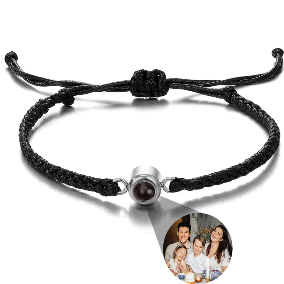 Braided Bracelet - Personalized Photo Projection - Multiple Options Available