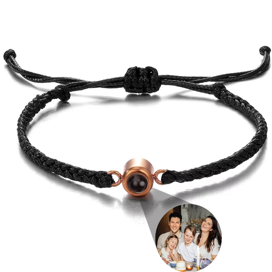Braided Bracelet - Personalized Photo Projection - Multiple Options Available