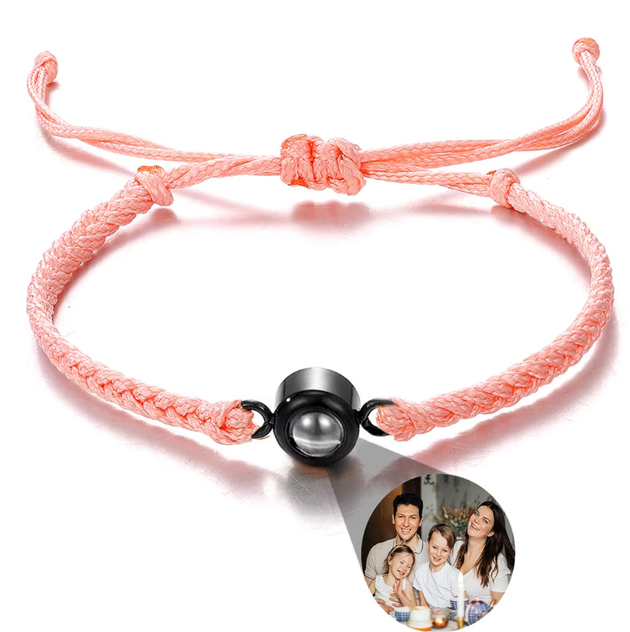 Braided Bracelet - Personalized Photo Projection - Multiple Options Available