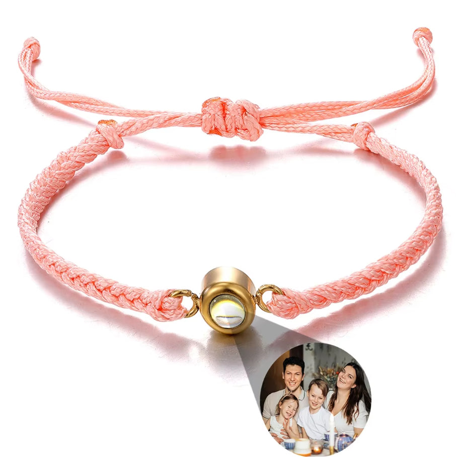 Braided Bracelet - Personalized Photo Projection - Multiple Options Available