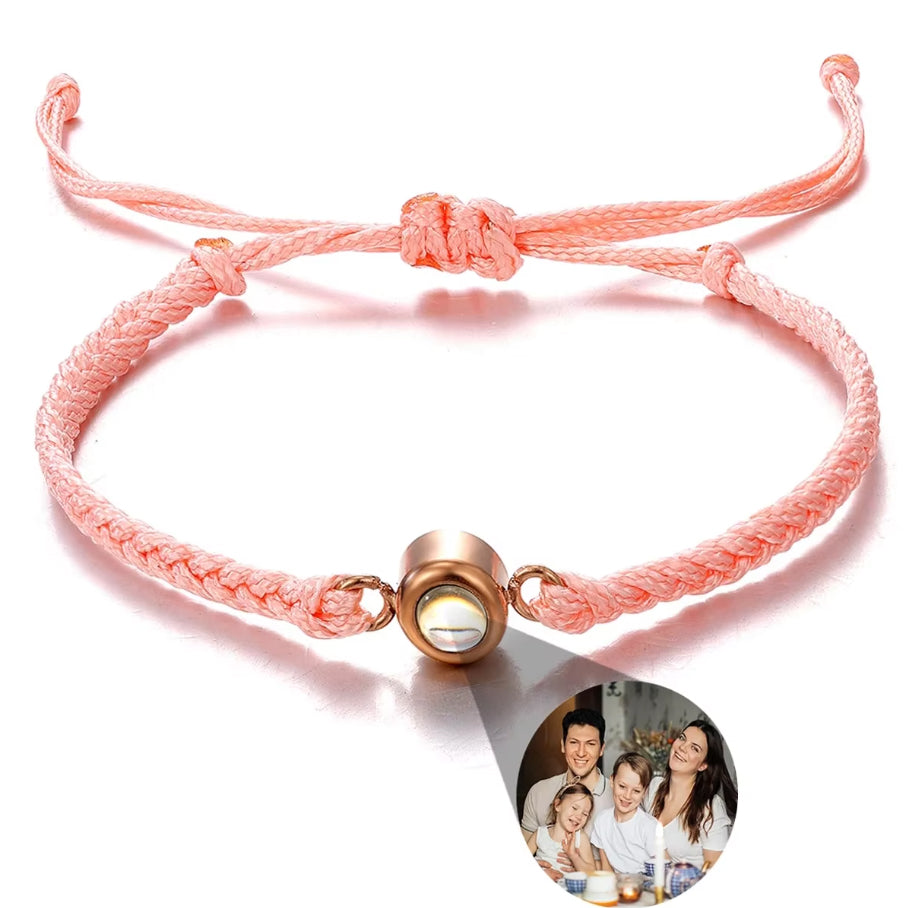 Braided Bracelet - Personalized Photo Projection - Multiple Options Available