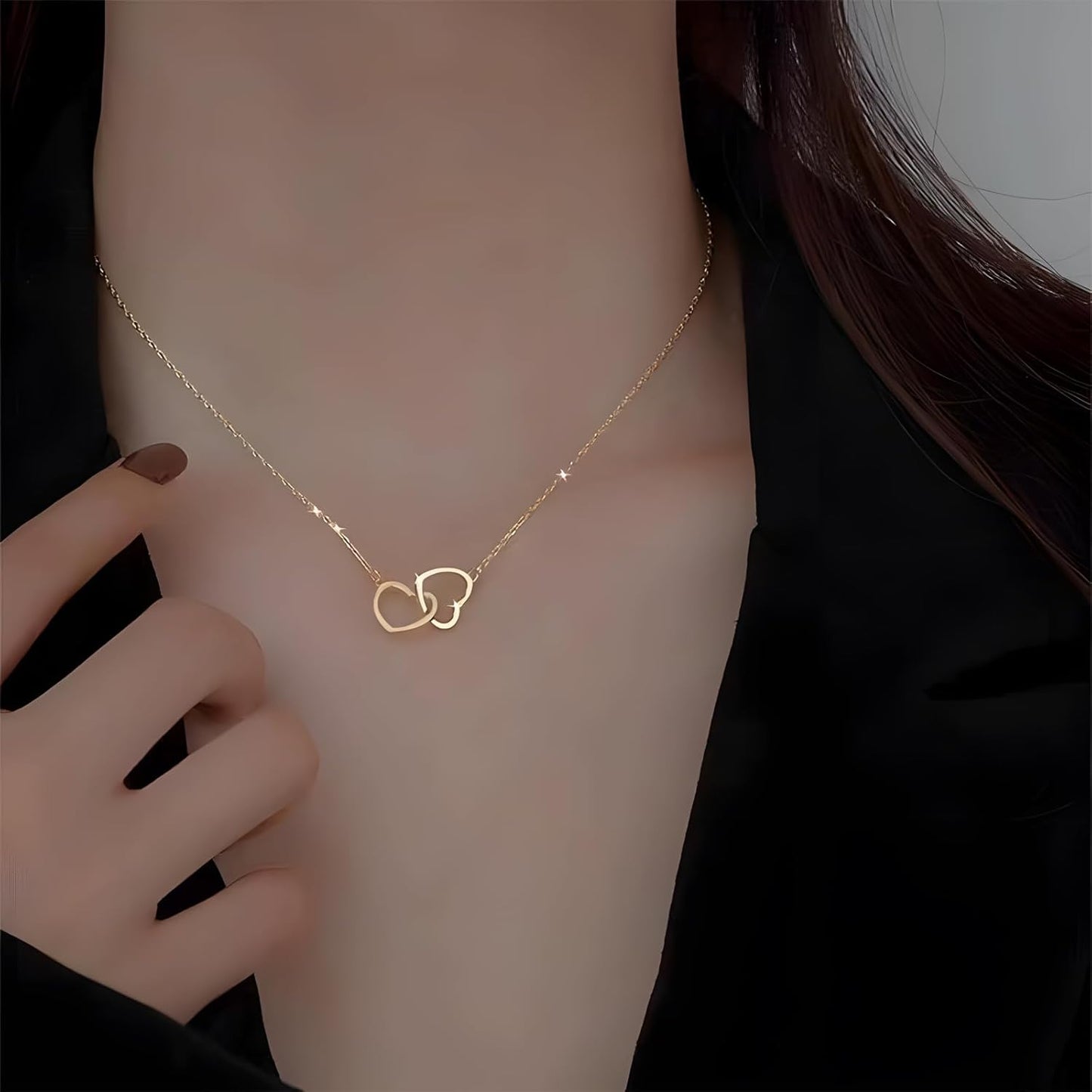 Personalized Engraved Heart Necklace - Bear & Eternal Rose - Several colors available