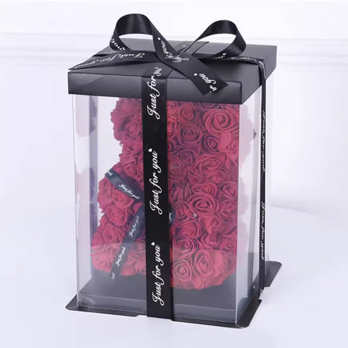 Box Teddy Rosa - Burdeos