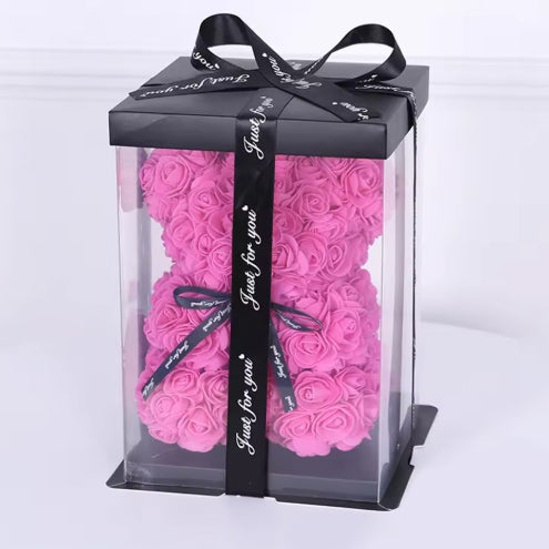 Box Teddy Rosa - Rosa
